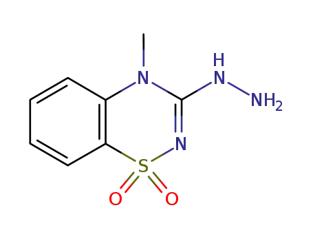 Molecular Structure of 107089-79-2 (3-hydrazinyl-4-methyl-4H-1,2,4-benzothiadiazine 1,1-dioxide)