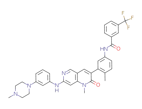 Benzamide,
N-[3-[1,2-dihydro-1-methyl-7-[[3-(4-methyl-1-piperazinyl)phenyl]amino]-
2-oxo-1,6-naphthyridin-3-yl]-4-methylphenyl]-3-(trifluoromethyl)-