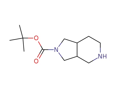 Molecular Structure of 885270-57-5 (Octahydro-pyrrolo[3,4-c]pyridine-2-carboxylic acid tert-butyl ester)