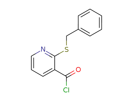 3-Pyridinecarbonyl chloride, 2-[(phenylmethyl)thio]-