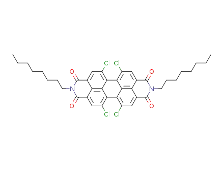 Molecular Structure of 95689-65-9 (N,N'-di(n-octyl)-1,6,7,12-tetrachloroperylene-3,4:9,10-tetracarboxylic acid bisimide)