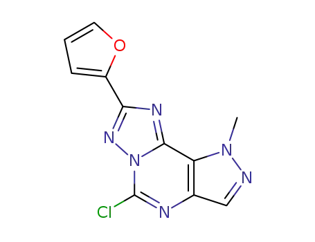 5-chloro-8-(furan-2-yl)-1-methyl-1H-pyrazolo[3,4-e][1,2,4]triazolo[1,5-c]pyrimidine
