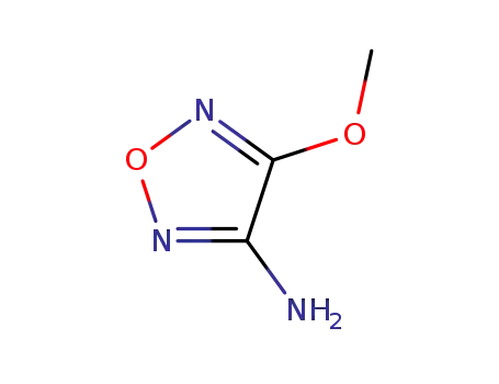Molecular Structure of 78350-48-8 (4-METHOXY-1,2,5-OXADIAZOL-3-YLAMINE)