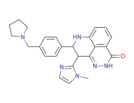 9-(1-methyl-1H-imidazol-2-yl)-8-(4-(pyrrolidin-1-ylmethyl)phenyl)-8,9-dihydro-2H-pyrido[4,3,2-de]phthalazin-3(7H)-one