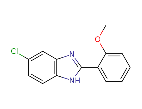 Molecular Structure of 133688-90-1 (5-CHLORO-2-(2-METHOXYPHENYL)-1H-BENZIMIDAZOLE)