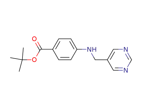 4-[(pyrimidin-5-ylmethyl)-amino]-benzoic acid tert-butyl ester