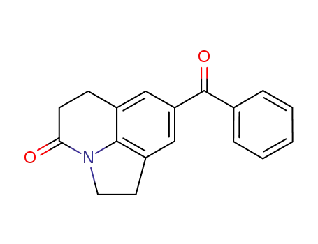 Molecular Structure of 1301160-23-5 (8-benzoyl-1,2,5,6-tetrahydro-pyrrolo[3,2,1-ij]quinolin-4-one)