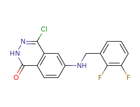 Molecular Structure of 1028337-32-7 (4-chloro-6-(2,3-difluoro-benzylamino)-2H-phthalazin-1-one)