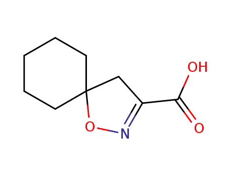 Molecular Structure of 1015770-72-5 (1-oxa-2-azaspiro[4.5]dec-2-ene-3-carboxylic acid)
