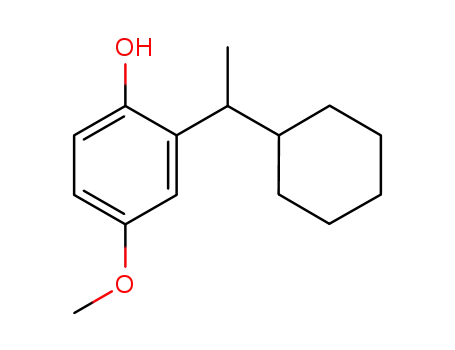 Molecular Structure of 1173929-13-9 (4-methoxy-2-(1-cyclohexylethyl)phenol)