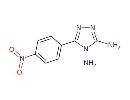 Molecular Structure of 957768-24-0 (3,4-diamino-5-(p-nitrophenyl)-1,2,4-triazole)