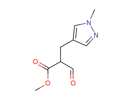 methyl 2-formyl-3-(1-methyl-1H-pyrazol-4-yl)propanoate