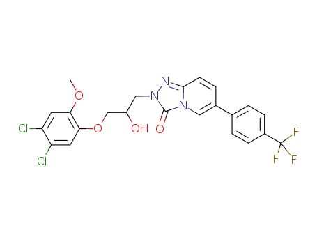 2-(3-(4,5-dichloro-2-methoxyphenoxy)-2-hydroxypropyl)-6-(4-(trifluoromethyl)phenyl)-[1,2,4]triazolo[4,3-a]pyridin-3(2H)-one