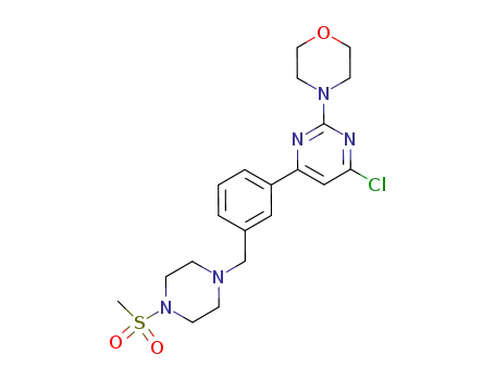 4-{4-chloro-6-[3-(4-methanesulfonylpiperazin-1-ylmethyl)phenyl]pyrimidin-2-yl}morpholine