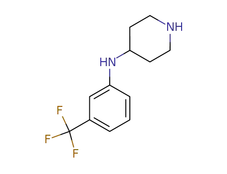 Molecular Structure of 782446-06-4 (PIPERIDIN-4-YL-(3-TRIFLUOROMETHYL-PHENYL)-AMINE)