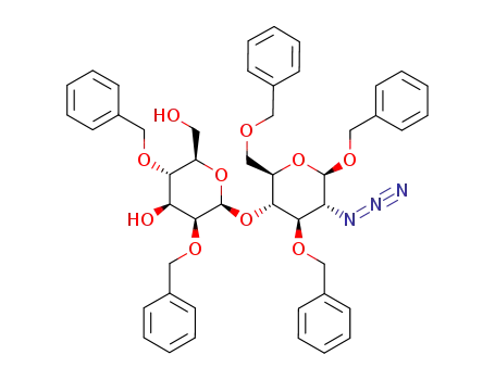 benzyl 2,4-di-O-benzyl-β-D-mannopyranosyl-(1->4)-2-azido-3,6-di-O-benzyl-2-deoxy-β-D-glucopyranoside