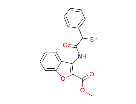 3-(2-bromo-2-phenyl-acetylamino)-benzofuran-2-carboxylic acid methyl ester