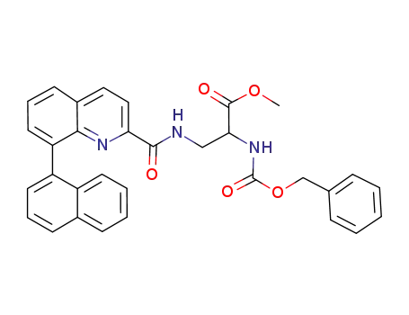 rac-2-(benzyloxycarbonyl-amino)-3-[(8-naphthalen-1-yl-quinoline-2-carbonyl)amino]propionic acid methyl ester