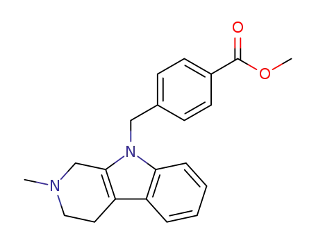 4-(2-methyl-1,2,3,4-tetrahydro-β-carbolin-9-ylmethyl)benzoic acid methyl ester