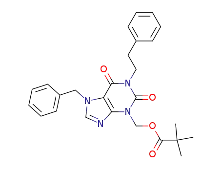 [7-benzyl-2,6-dioxo-1-(2-phenylethyl)-1,2,6,7-tetrahydropurin-3-yl]methyl 2,2-dimethylpropionate