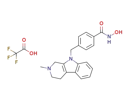 N-hydroxy-4-(2-methyl-1,2,3,4-tetrahydro-β-carbolin-9-ylmethyl)benzamide trifluoroacetic acid salt