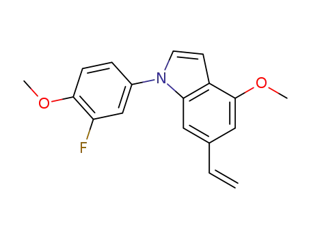 6-ethenyl-1-[3-fluoro-4-(methyloxy)phenyl]-4-(methyloxy)-1H-indole