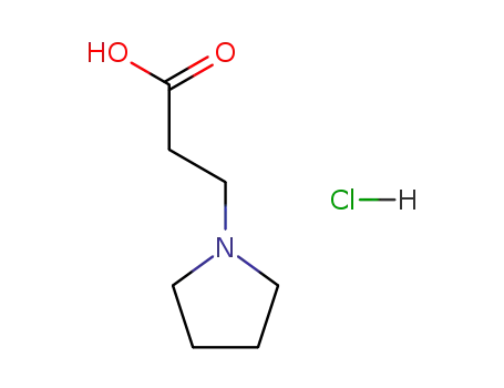 Molecular Structure of 14788-14-8 (1-pyrrolidinepropanoic acid(HCl))