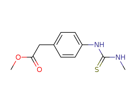 (4-(3-methylthioureido)phenyl)acetic acid methyl ester