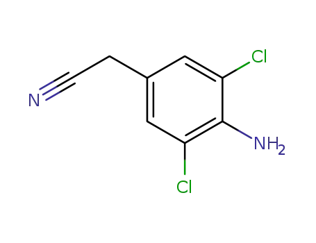 Molecular Structure of 109421-34-3 ((4-amino-3,5-dichlorophenyl)acetonitrile)