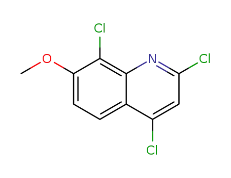 Molecular Structure of 893620-26-3 (Quinoline, 2,4,8-trichloro-7-methoxy-)