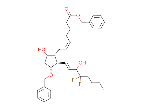 benzyl (Z)-7-[(1R,2R,3R,5S)-2-((E)-4,4-difluoro-3-hydroxy-1-octenyl)-3-(phenylmethoxy)-5-hydroxycyclopentyl]-5-heptenoate