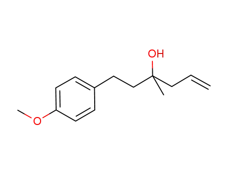 Molecular Structure of 1071821-48-1 (1-(4-methoxyphenyl)-3-methylhex-5-en-3-ol)
