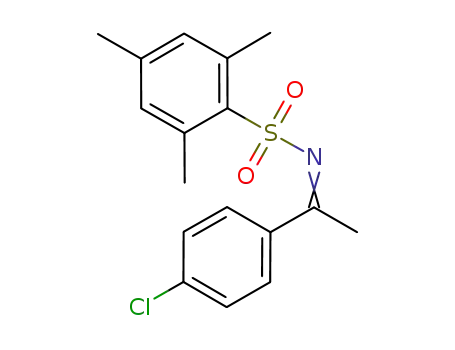 Molecular Structure of 327175-80-4 (N-{1-(4-chlorophenyl)ethylidene}-2,4,6-trimethylphenylsulfonamide)