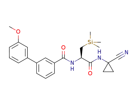 3'-methoxybiphenyl-3-carboxylic acid [1-(R)-(1-cyanocyclopropyl-carbamoyl)-2-(trimethyl-silanyl)ethyl]amide