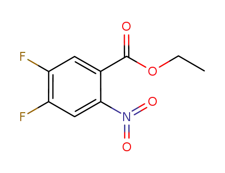 Molecular Structure of 1214387-06-0 (Ethyl 4,5-Difluoro-2-nitrobenzoate)