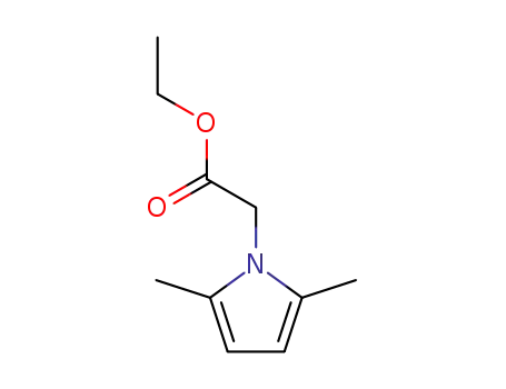 Molecular Structure of 5044-21-3 (Ethyl 2,5-dimethylpyrrole-1-acetate)