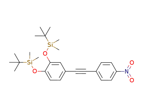 1,2-bis-(tert-butyldimethylsilanoxy)-4-(4-nitrophenylethynyl)benzene