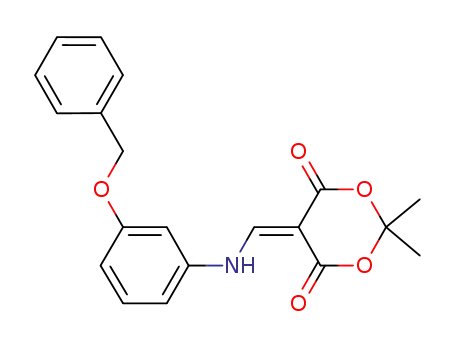 5-((3-(benzyloxy)phenylamino)methylene)-2,2-dimethyl-1,3-dioxane-4,6-dione