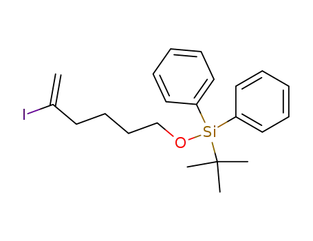 Molecular Structure of 865668-28-6 (<i>tert</i>-butyl-(5-iodo-hex-5-enyloxy)-diphenyl-silane)