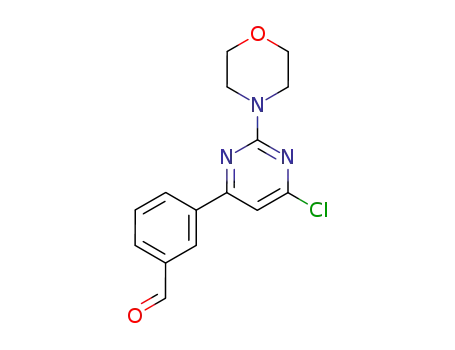 3-(6-chloro-2-morpholin-4-yl-pyrimidin-4-yl)benzaldehyde