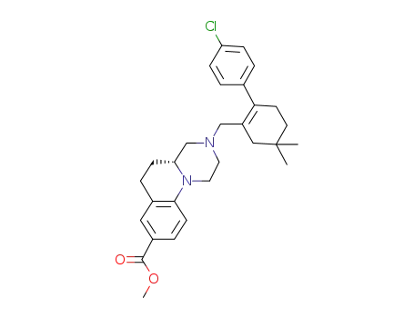Methyl (4aR)-3-{[2-(4-chlorophenyl)-5,5-dimethyl-1-cyclohexen-1-yl]methyl}-2,3,4,4a,5,6-hexahydro-1H-pyrazino[1,2-a]quinoline-8-carboxylate