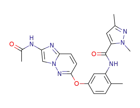 N-(5-{[2-(acetylamino)imidazo[1,2-b]pyridazin-6-yl]oxy}-2-methylphenyl)-1,3-dimethyl-1H-pyrazole-5-carboxamide