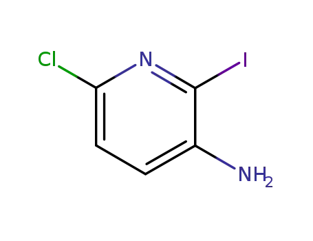 Molecular Structure of 400777-06-2 (3-Amino-2-chloro-6-iodopyridine)