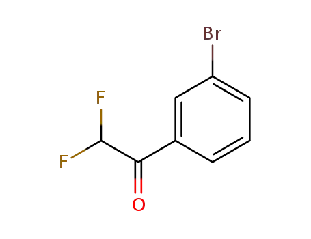 Molecular Structure of 1002356-02-6 (1-(3-bromophenyl)-2,2-difluoroethanone)