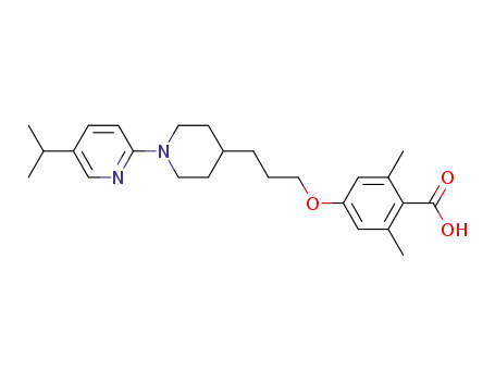 4-[3-(5'-isopropyl-3,4,5,6-tetrahydro-2H-[1,2']bipyridinyl-4-yl)propoxy]-2,6-dimethylbenzoic acid