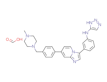 (3-{7-[4-(4-methyl-piperazin1-ylmethyl)phenyl]imidazo[1,2-a]pyridin3-yl}-phenyl)(3H-[1,2,3]triazol-4-yl)-amine formate