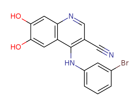 3-Quinolinecarbonitrile, 4-[(3-bromophenyl)amino]-6,7-dihydroxy-