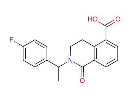 2-[1-(4-fluorophenyl)ethyl]-1-oxo-1,2,3,4-tetrahydroisoquinoline-5-carboxylic acid