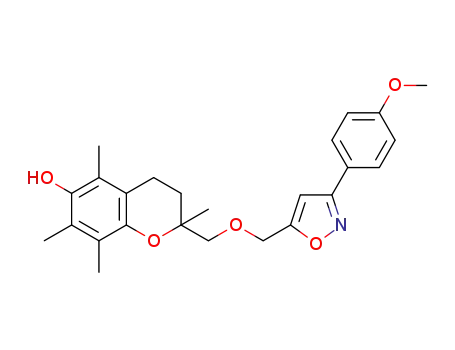 2-{[(3-(4-methoxyphenyl)isoxazol-5-yl)methoxy]methyl}-2,5,7,8-tetramethyl-2H-1-benzopyran-6-ol