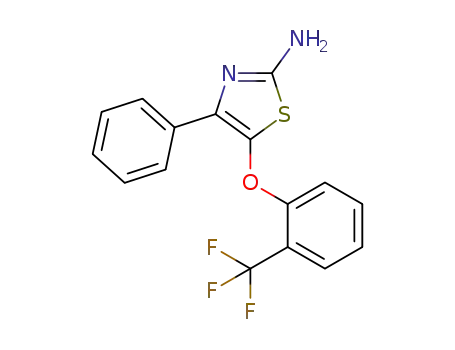 4-phenyl-5-{[2-(trifluoromethyl)phenyl]oxy}-1,3-thiazol-2-amine